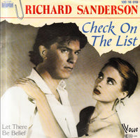 Richard Sanderson : Check On The List (7", Single)