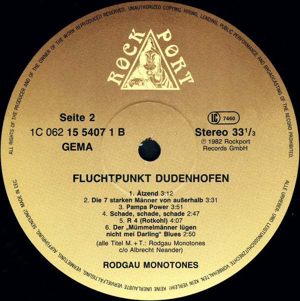 Rodgau Monotones : Fluchtpunkt Dudenhofen (LP, Album, RE)