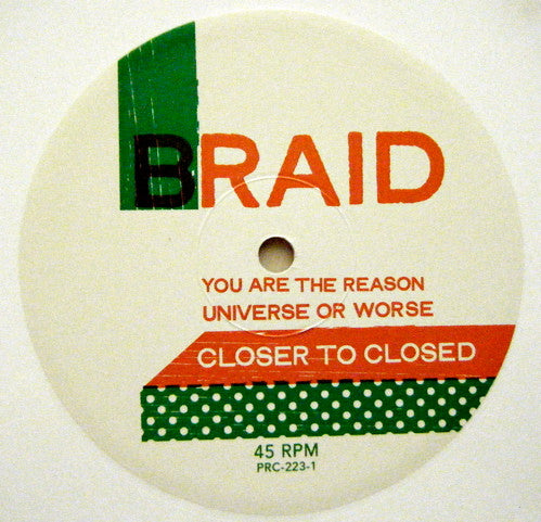Braid : Closer To Closed (12", EP, Whi)