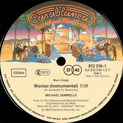 Michael Sembello : Maniac (12", Maxi)