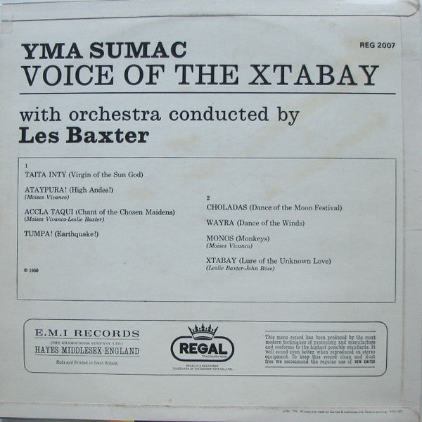 Yma Sumac : Voice Of The Xtabay (LP, Album, Mono, RE)