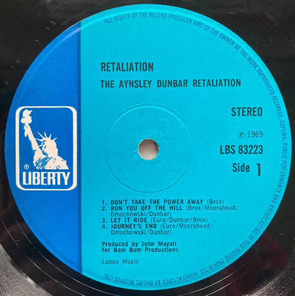The Aynsley Dunbar Retaliation : Retaliation (LP, Album)