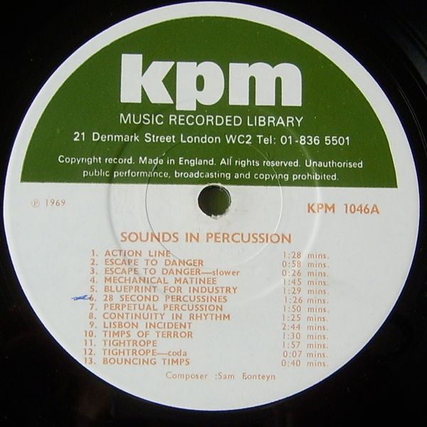 Sam Fonteyn : Sounds In Percussion (LP)