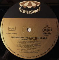 The Who : '64 - '74 / The Best Of The Last Ten Years (2xLP, Comp)