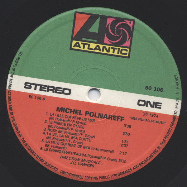 Michel Polnareff : Michel Polnareff (LP, Album, Gat)