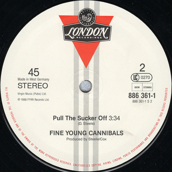 Fine Young Cannibals : She Drives Me Crazy (12", Maxi, Gre)