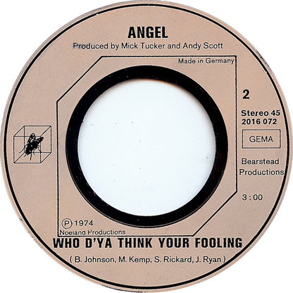 Angel (37) : Good Time Fanny (7", Single)