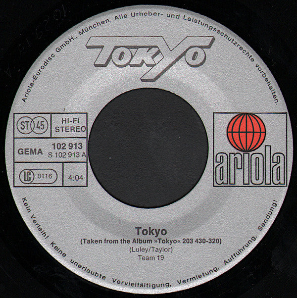 Tokyo (4) : Tokyo (7", Single)