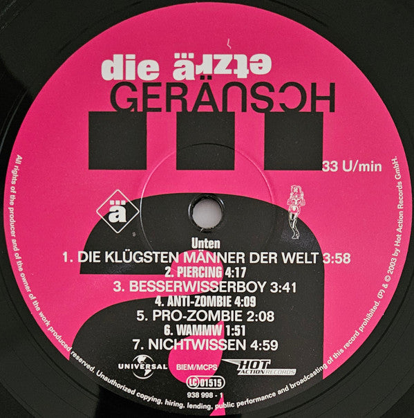 Die Ärzte : Geräusch (2xLP, Album, RE)