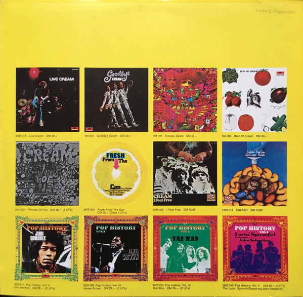 Cream (2) : Pop History Vol. 1 (2xLP, Comp, Gat)