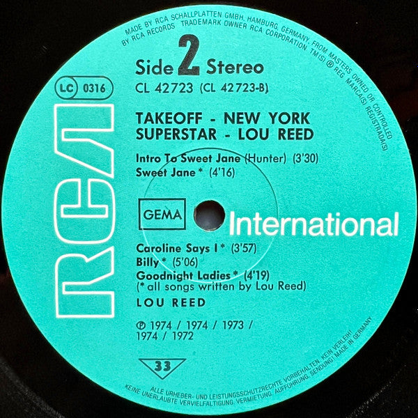 Lou Reed : New York Superstar (LP, Comp)