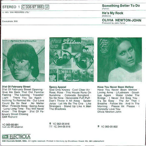 Olivia Newton-John : Something Better To Do (7")