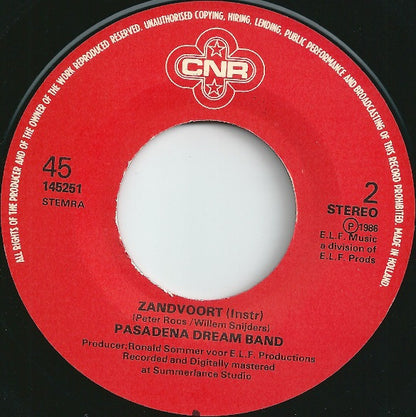 Pasadena Dream Band : Zandvoort (7", Single)