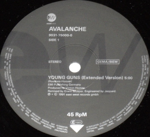 Avalanche (8) : Young Guns (12", Maxi)