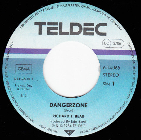 Richard T. Bear : Dangerzone (Special Mix) (7", Single)