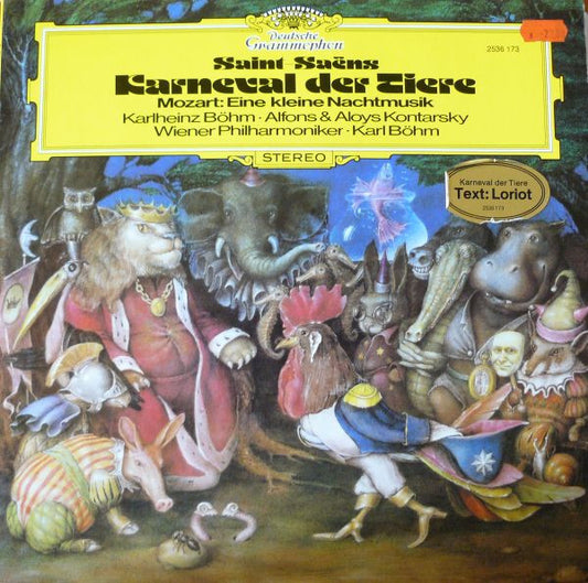 Saint-Saëns*, Mozart*, Alfons & Aloys Kontarsky - Vienna Philharmonic* : Carnaval Des Animaux / Eine Kleine Nachtmusik (LP, Album)