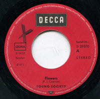 Young Society : Flowers / It's War (7", Single)