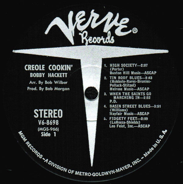 Bobby Hackett : Creole Cookin' (LP, Album, MGM)