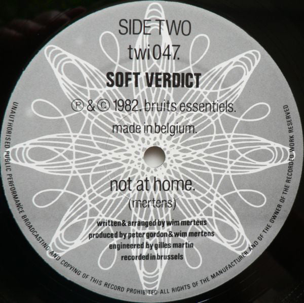 Soft Verdict : At Home / Not At Home (12")