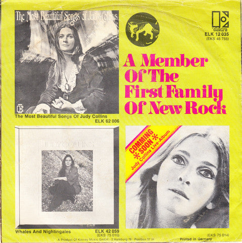 Judy Collins : Open The Door (Song For Judith) (7", Single)