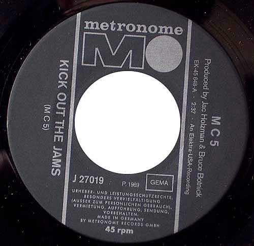 MC5 : Kick Out The Jams (7", Single)