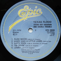 Stevie Ray Vaughan & Double Trouble : Texas Flood (LP, Album)