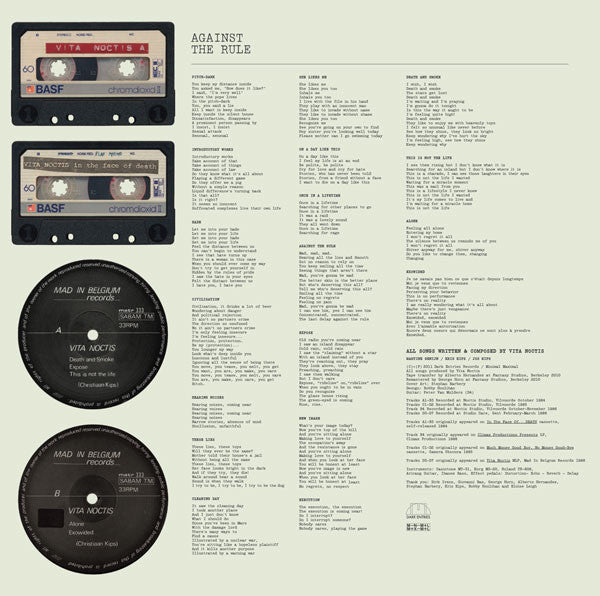 Vita Noctis : Against The Rule (2xLP, Comp, RE, RM)