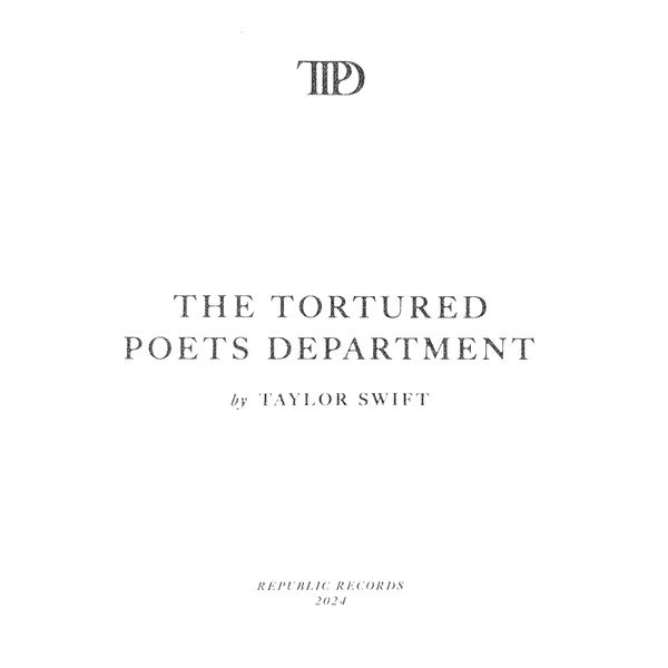 Taylor Swift : The Tortured Poets Department (2xLP, Album, Whi)