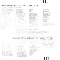 Taylor Swift : The Tortured Poets Department (2xLP, Album, Whi)