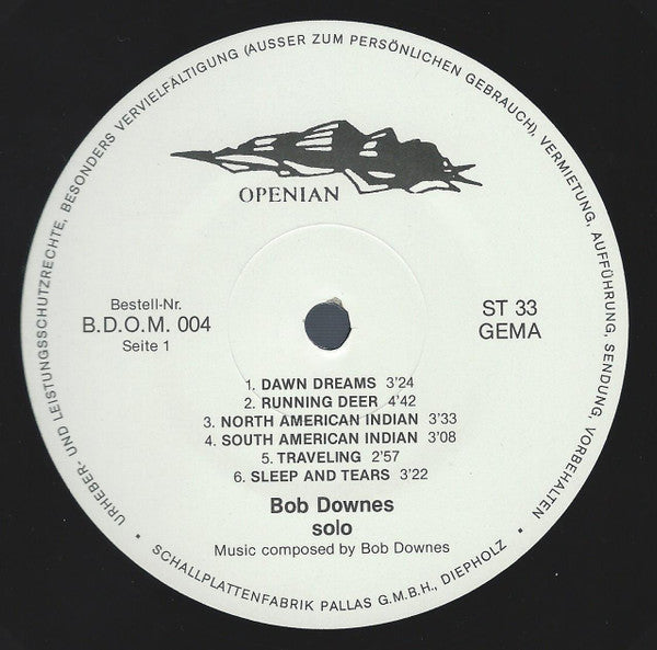 Bob Downes : Solo (LP, Album)