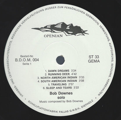 Bob Downes : Solo (LP, Album)