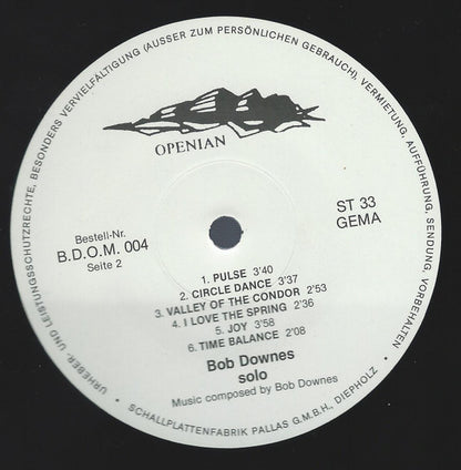 Bob Downes : Solo (LP, Album)
