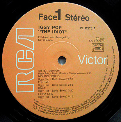 Iggy Pop : The Idiot (LP, Album)