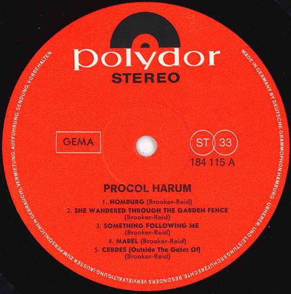 Procol Harum : Procol Harum (LP, Album)