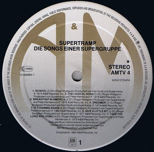 Supertramp : Die Songs Einer Supergruppe (LP, Comp, Ltd)