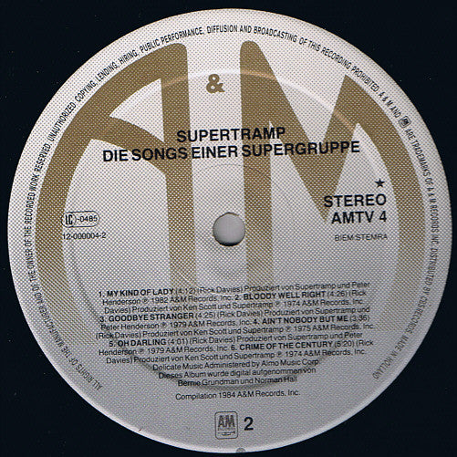 Supertramp : Die Songs Einer Supergruppe (LP, Comp, Ltd)