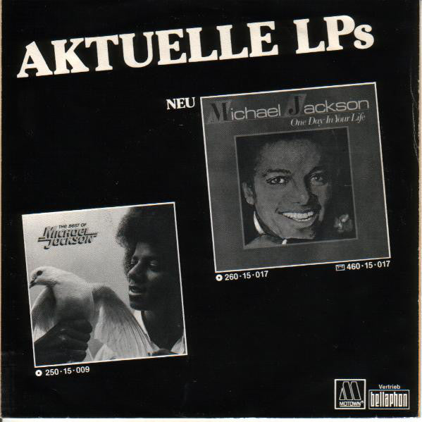 Michael Jackson : One Day In Your Life  (7", Single)