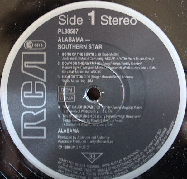 Alabama : Southern Star (LP, Album)