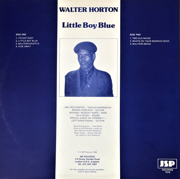 Walter Horton : Little Boy Blue (LP, Album, RE)