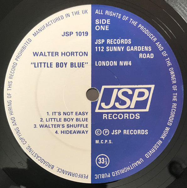 Walter Horton : Little Boy Blue (LP, Album, RE)