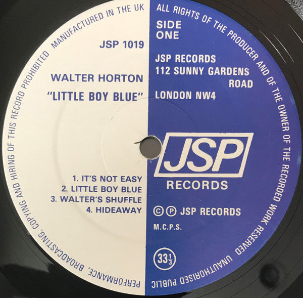 Walter Horton : Little Boy Blue (LP, Album, RE)