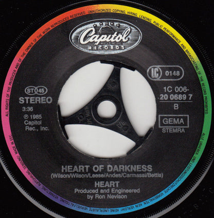 Heart : What About Love (7", Single)