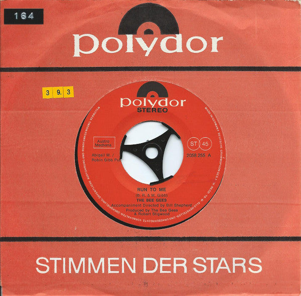 Bee Gees : Run To Me (7", Single)