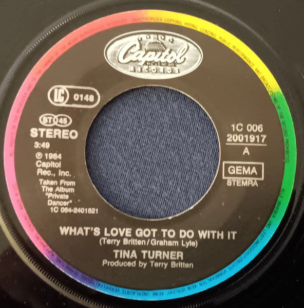 Tina Turner : What's Love Got To Do With It (7", Single)