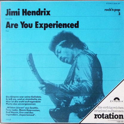 The Jimi Hendrix Experience : Are You Experienced (LP, Album, RE)
