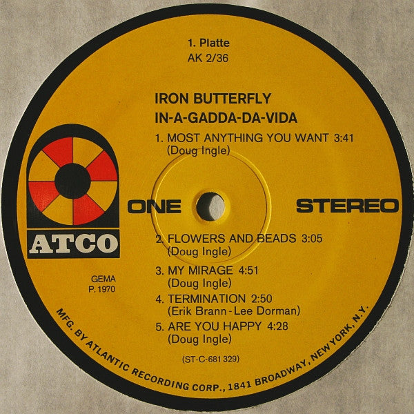 Iron Butterfly : Iron Butterfly (2xLP, Album, Comp)