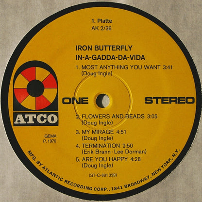 Iron Butterfly : Iron Butterfly (2xLP, Album, Comp)