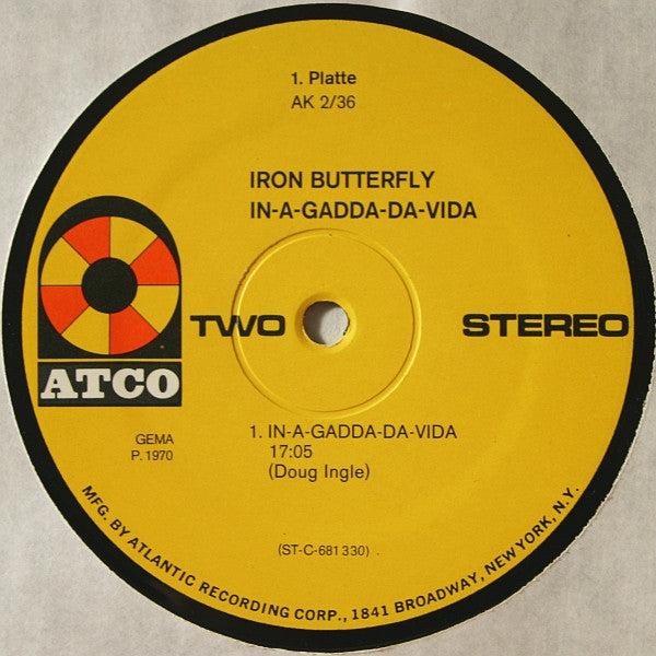 Iron Butterfly : Iron Butterfly (2xLP, Album, Comp)