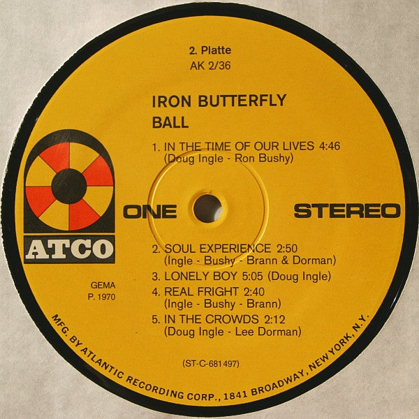 Iron Butterfly : Iron Butterfly (2xLP, Album, Comp)