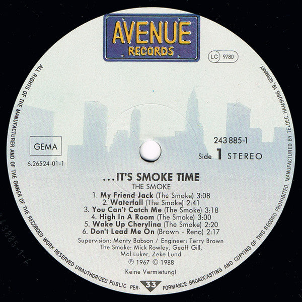 The Smoke : …It's Smoke Time (LP, Album, RE)